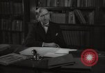 Image of British art critic Herbert Read London England United Kingdom, 1950, second 16 stock footage video 65675032809