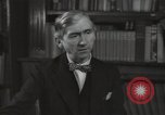 Image of British art critic Herbert Read London England United Kingdom, 1950, second 36 stock footage video 65675032809