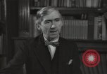Image of British art critic Herbert Read London England United Kingdom, 1950, second 39 stock footage video 65675032809