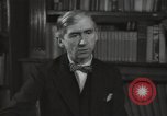 Image of British art critic Herbert Read London England United Kingdom, 1950, second 41 stock footage video 65675032809