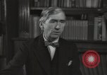 Image of British art critic Herbert Read London England United Kingdom, 1950, second 52 stock footage video 65675032809