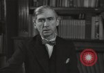Image of British art critic Herbert Read London England United Kingdom, 1950, second 55 stock footage video 65675032809