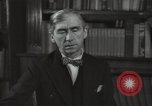 Image of British art critic Herbert Read London England United Kingdom, 1950, second 56 stock footage video 65675032809