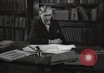 Image of British art critic Herbert Read London England United Kingdom, 1950, second 57 stock footage video 65675032809
