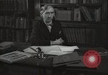 Image of British art critic Herbert Read London England United Kingdom, 1950, second 59 stock footage video 65675032809