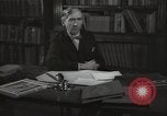 Image of British art critic Herbert Read London England United Kingdom, 1950, second 62 stock footage video 65675032809