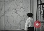 Standbild Diego Rivera Detroit Michigan USA, 1932, aus Sekunde 55 historischem Filmmaterial Videoclip 65675032814