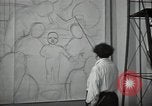 Standbild Diego Rivera Detroit Michigan USA, 1932, aus Sekunde 57 historischem Filmmaterial Videoclip 65675032814