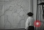 Standbild Diego Rivera Detroit Michigan USA, 1932, aus Sekunde 58 historischem Filmmaterial Videoclip 65675032814