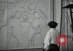 Standbild Diego Rivera Detroit Michigan USA, 1932, aus Sekunde 61 historischem Filmmaterial Videoclip 65675032814