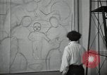 Standbild Diego Rivera Detroit Michigan USA, 1932, aus Sekunde 62 historischem Filmmaterial Videoclip 65675032814