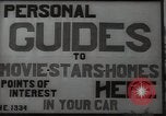 Image of Tour service for Hollywood stars homes Hollywood California USA, 1936, second 4 stock footage video 65675032819