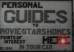 Image of Tour service for Hollywood stars homes Hollywood California USA, 1936, second 5 stock footage video 65675032819