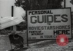 Image of Tour service for Hollywood stars homes Hollywood California USA, 1936, second 10 stock footage video 65675032819
