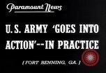 Image of US Army war practice before World War 2 Fort Benning Georgia USA, 1938, second 3 stock footage video 65675032863