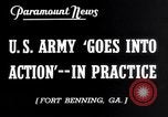 Image of US Army war practice before World War 2 Fort Benning Georgia USA, 1938, second 4 stock footage video 65675032863
