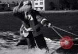 Image of Santa Claus on water skis Miami Florida USA, 1937, second 16 stock footage video 65675032891