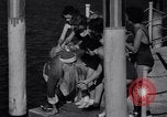 Image of Santa Claus on water skis Miami Florida USA, 1937, second 20 stock footage video 65675032891