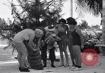 Image of Santa Claus on water skis Miami Florida USA, 1937, second 26 stock footage video 65675032891