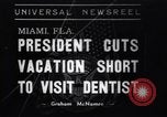 Image of Franklin D Roosevelt on vacation Miami Florida USA, 1937, second 1 stock footage video 65675032892