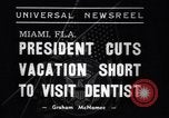 Image of Franklin D Roosevelt on vacation Miami Florida USA, 1937, second 5 stock footage video 65675032892