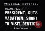 Image of Franklin D Roosevelt on vacation Miami Florida USA, 1937, second 7 stock footage video 65675032892