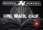Image of cargo vessel Long Beach California USA, 1941, second 3 stock footage video 65675032898