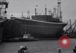 Image of cargo vessel Long Beach California USA, 1941, second 7 stock footage video 65675032898