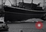 Image of cargo vessel Long Beach California USA, 1941, second 22 stock footage video 65675032898