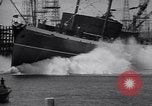 Image of cargo vessel Long Beach California USA, 1941, second 23 stock footage video 65675032898