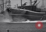 Image of cargo vessel Long Beach California USA, 1941, second 29 stock footage video 65675032898