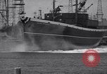 Image of cargo vessel Long Beach California USA, 1941, second 30 stock footage video 65675032898