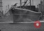 Image of cargo vessel Long Beach California USA, 1941, second 37 stock footage video 65675032898