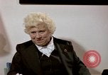 Image of Jackie Cochran speaking about her early training Colorado United States USA, 1975, second 20 stock footage video 65675032924