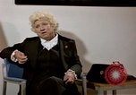 Image of Jackie Cochran speaking about her early training Colorado United States USA, 1975, second 54 stock footage video 65675032924