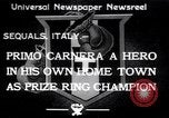 Image of Primo Carnera Sequals Italy, 1933, second 1 stock footage video 65675032945