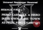 Image of Primo Carnera Sequals Italy, 1933, second 4 stock footage video 65675032945