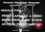 Image of Primo Carnera Sequals Italy, 1933, second 9 stock footage video 65675032945