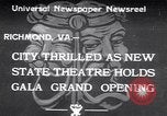 Image of States Theater Richmond Virginia USA, 1933, second 1 stock footage video 65675032949