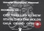 Image of States Theater Richmond Virginia USA, 1933, second 3 stock footage video 65675032949