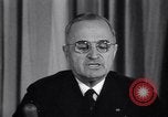 Image of President Harry S Truman announcing surrender of Germany United States USA, 1945, second 17 stock footage video 65675032950