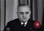 Image of President Harry S Truman announcing surrender of Germany United States USA, 1945, second 19 stock footage video 65675032950