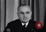Image of President Harry S Truman announcing surrender of Germany United States USA, 1945, second 28 stock footage video 65675032950