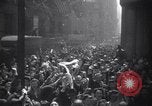 Image of Crowds in New York City celebrate end of World War II in Europe New York City USA, 1945, second 3 stock footage video 65675032951