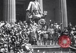 Image of Crowds in New York City celebrate end of World War II in Europe New York City USA, 1945, second 5 stock footage video 65675032951