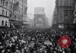 Image of Crowds in New York City celebrate end of World War II in Europe New York City USA, 1945, second 20 stock footage video 65675032951