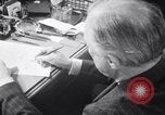 Image of France signs surrender to Germany in railroad car Compiegne France, 1940, second 35 stock footage video 65675032954