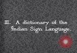 Image of General Hugh L Scott sign language for long knife United States USA, 1931, second 11 stock footage video 65675032959