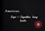 Image of General Hugh L Scott sign language for long knife United States USA, 1931, second 18 stock footage video 65675032959