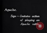 Image of General Hugh L Scott sign language for long knife United States USA, 1931, second 31 stock footage video 65675032959